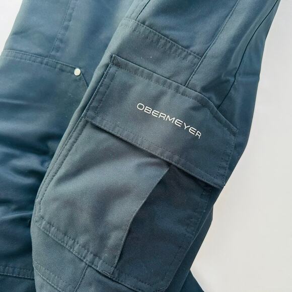 Obermeyer Volt Kids Snow Pant Bib Size 5 / Medium Black Winter Ski Snow Tubing - Picture 4 of 9